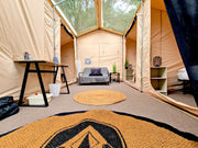 6x4 Canvas Tent Lodge With Roof Light