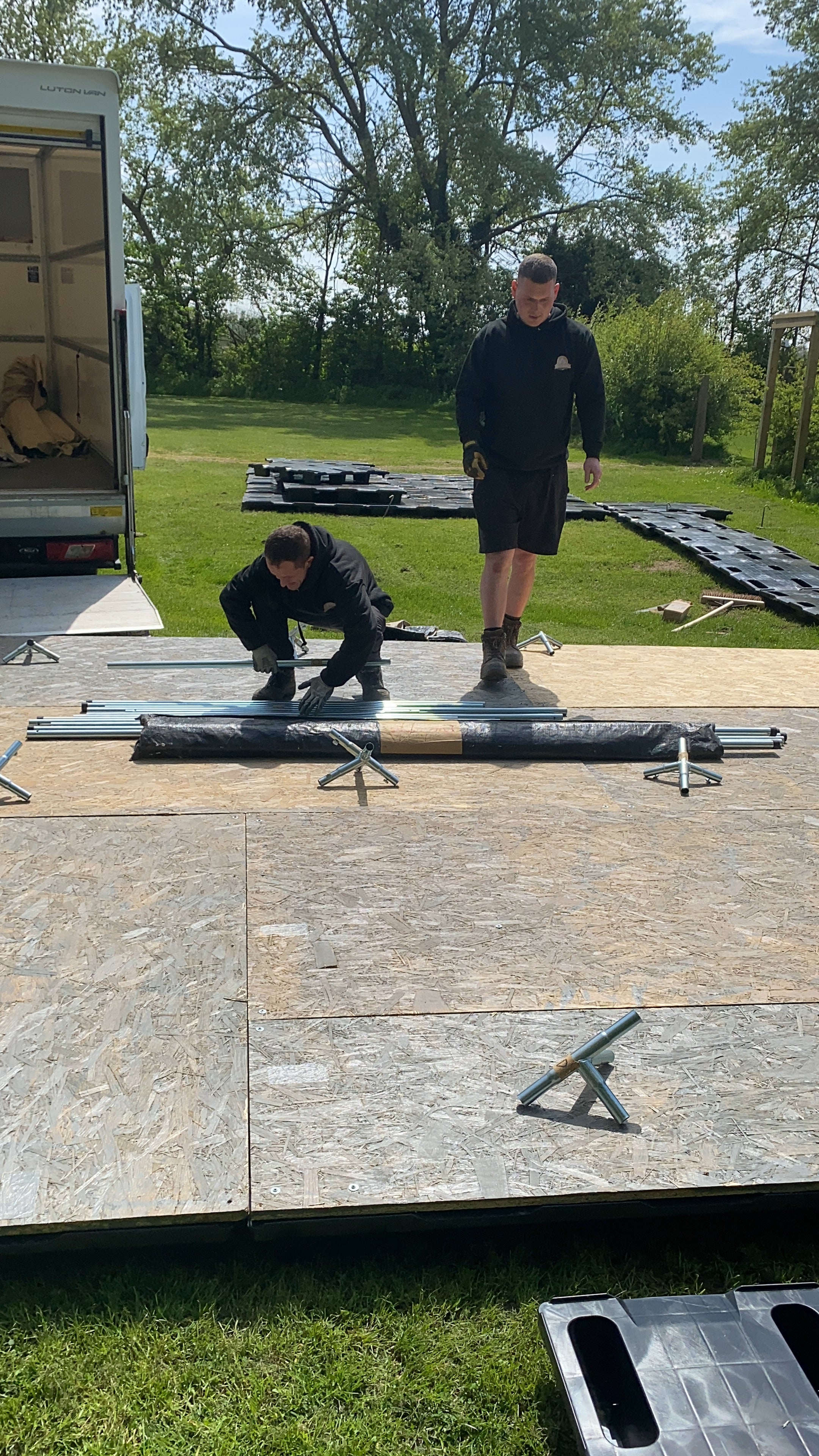 6x4 Canvas Tent Lodge With Roof Light