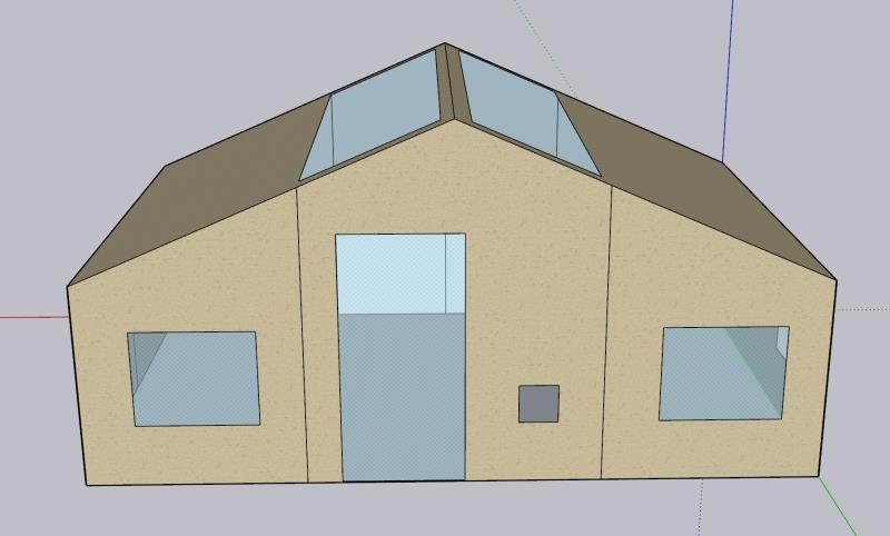 6x4 Canvas Tent Lodge With Roof Light