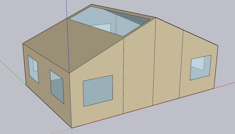 6x4 Canvas Tent Lodge With Roof Light