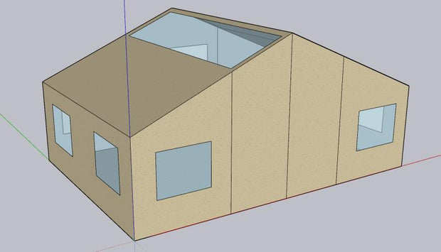 6x4 Canvas Tent Lodge With Roof Light