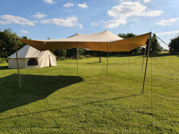 Canvas Canopy Awning Kits (Canopy + Poles)