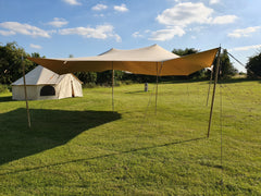 Canvas Canopy Awning Kits (Canopy + Poles)