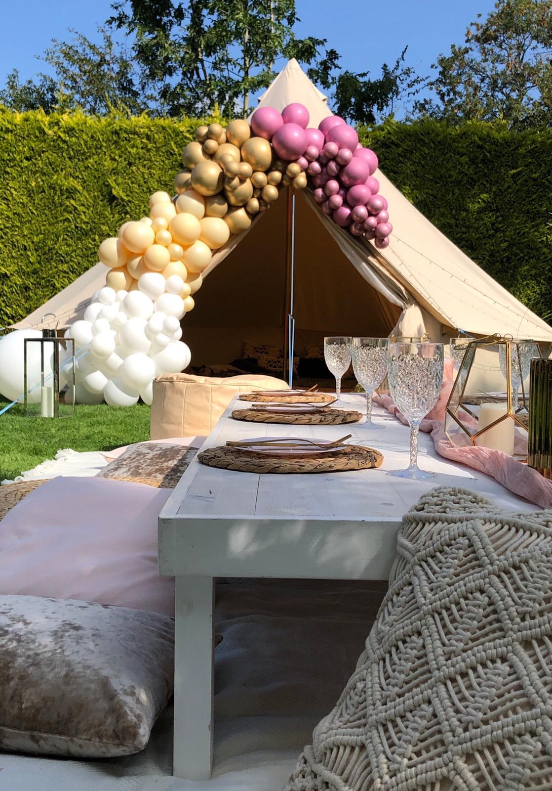 BTV 3 - Water Resistant & Fire Retardant Premium Luxury Canvas Bell Tent With Stove Hole