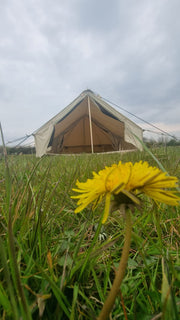 Bell Tent Canopy Awning and Porch Attachment With Sewn In Groundsheet's