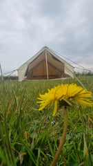 Bell Tent Canopy Awning and Porch Attachment With Sewn In Groundsheet's