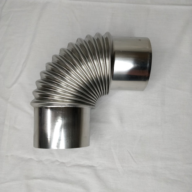 80mm Single Wall Stove Flue Pipe Connections