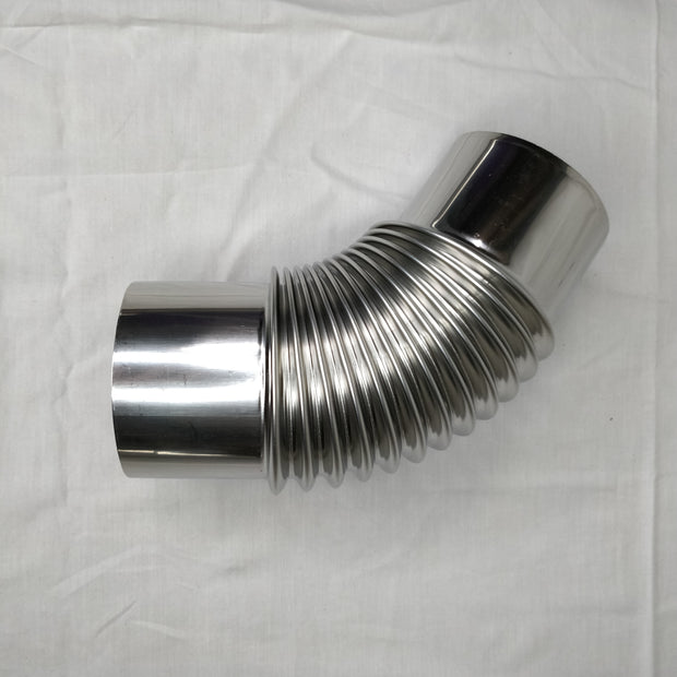 80mm Single Wall Stove Flue Pipe Connections